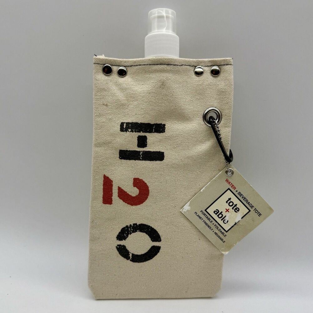 Tote + Able H2O Beverage Portable Drink Bag Picnic Hiking Camping 16 Oz